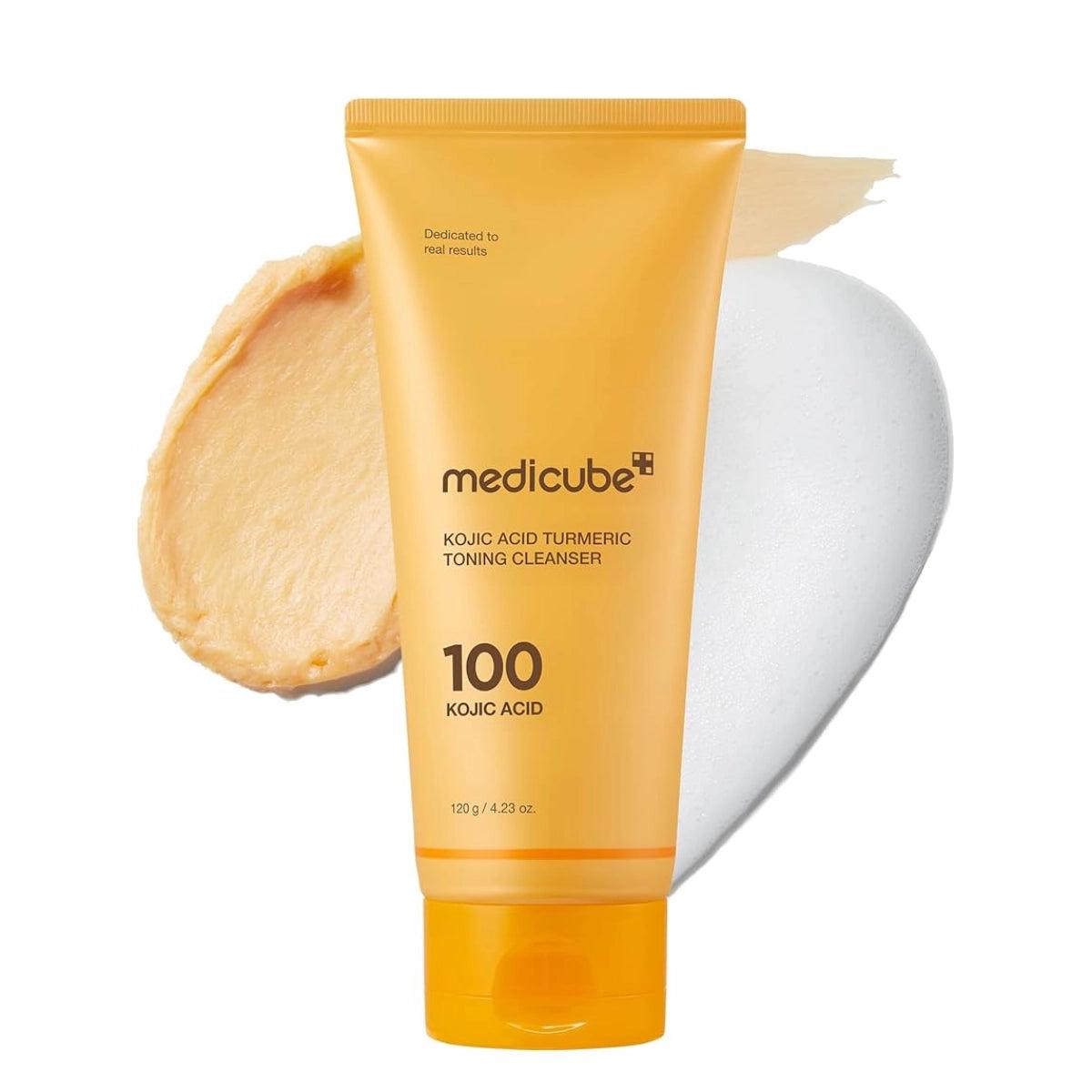 MEDICUBE - KOJIC ACID TURMERIC TONING CLEANSER – 120 g