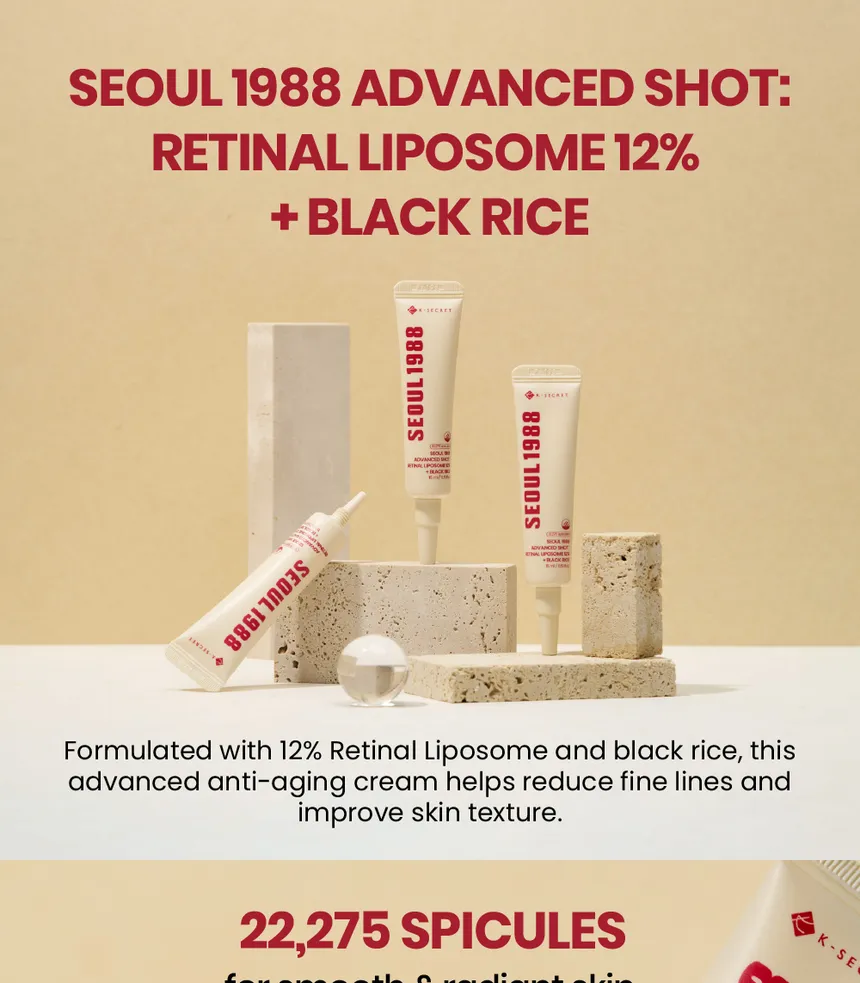 K-Secret - SEOUL 1988 Advanced Shot: Retinal Liposome 12% + Black Rice