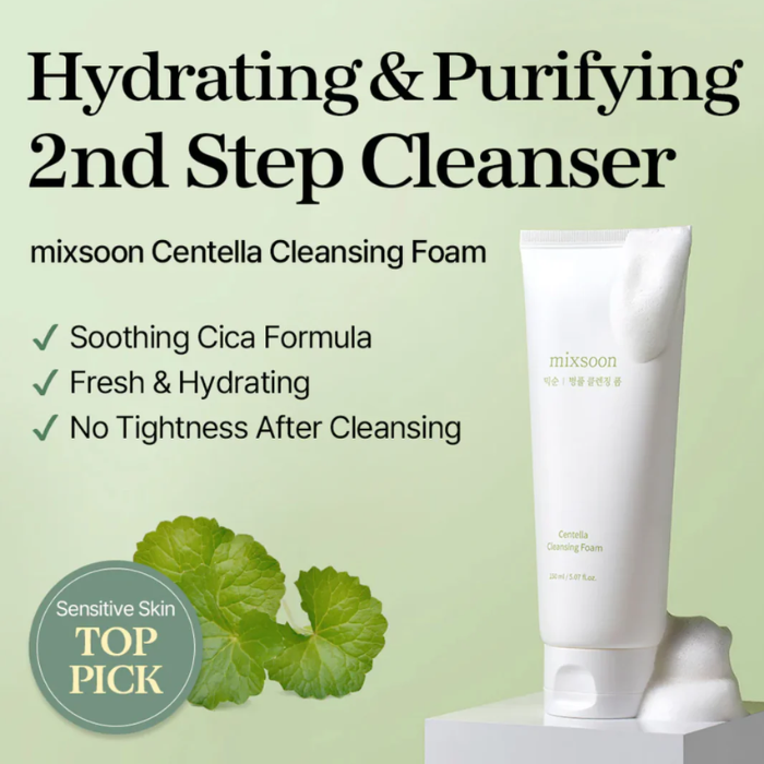 Espuma Limpiadora con Centella Asiatica 150ml Mixsoon